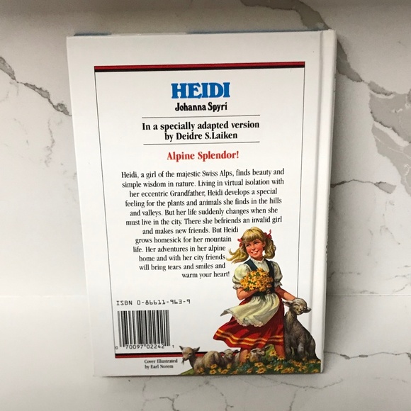 Heidi Great Illustrated Classics Book 1990 Hard Cover Vintage Mint - Picture 3 of 6